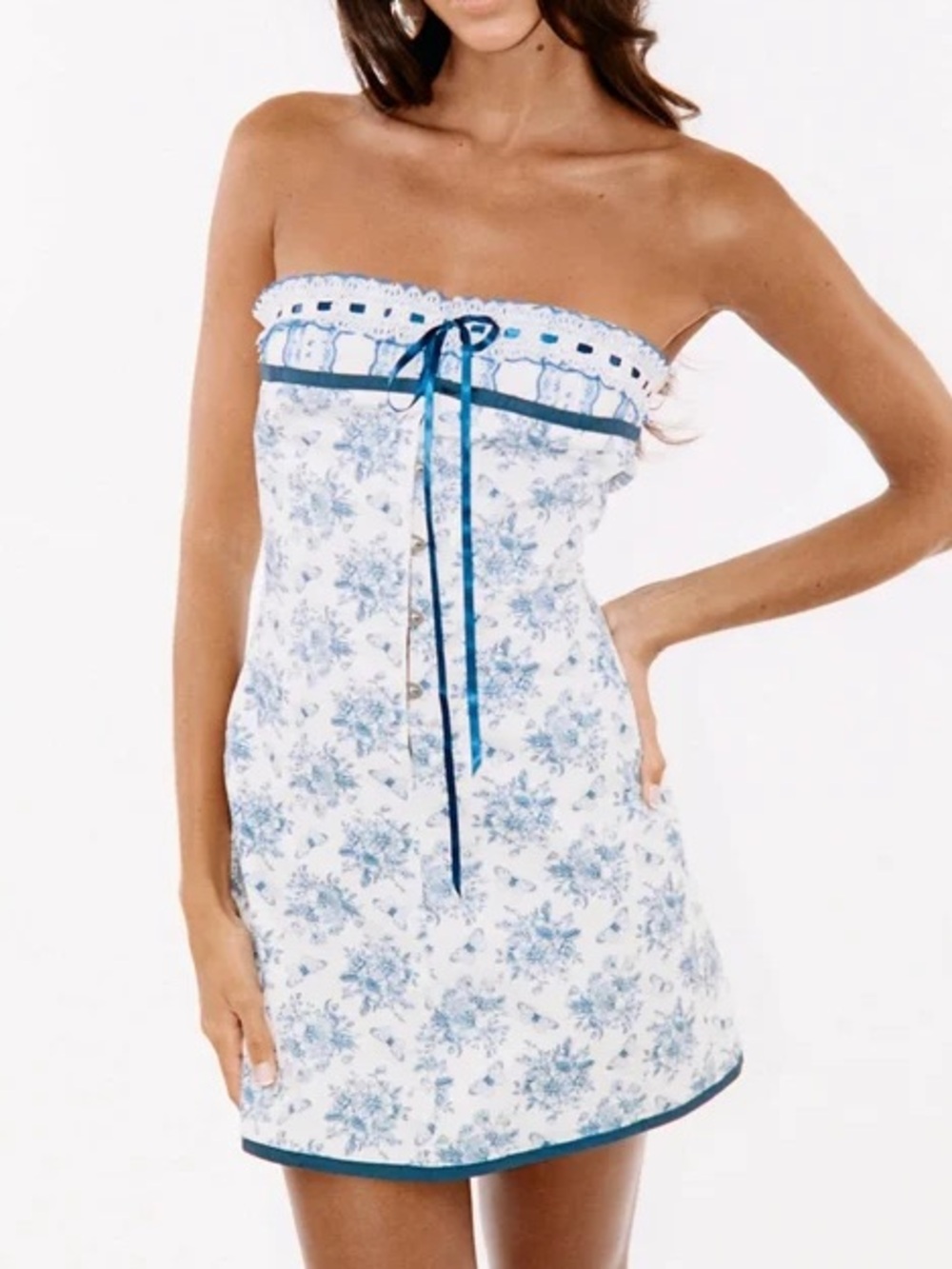 With Jean Sabrin Dress in Toile Papillon